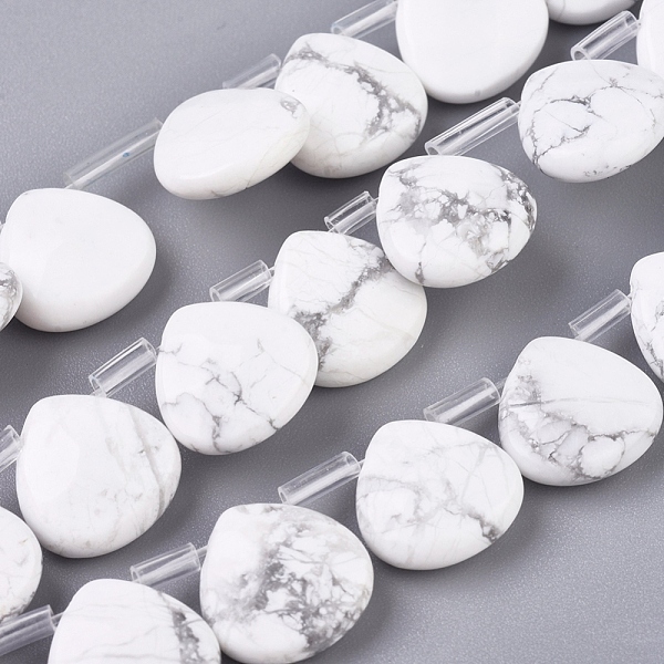 PandaHall Synthetic Howlite Beads Strands, Top Drilled Beads, Faceted, Teardrop, 13x13x5mm, Hole: 0.6mm, about 30pcs/strand, 13.98 inch...
PandaHall Synthetic Howlite Beads Strands, Top Drilled Beads, Faceted, Teardrop, 13x13x5mm, Hole: 0.6mm, about 30pcs/strand, 13.98 inch...