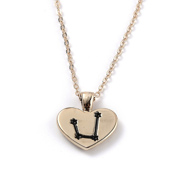 PandaHall Golden Plated Heart with Constellation/Zodiac Sign Alloy Enamel Pendant Necklaces, Black, Aquarius, 17.2~17.63 inch(43.7~44.8cm)...
PandaHall Golden Plated Heart with Constellation/Zodiac Sign Alloy Enamel Pendant Necklaces, Black, Aquarius, 17.2~17.63 inch(43.7~44.8cm)...