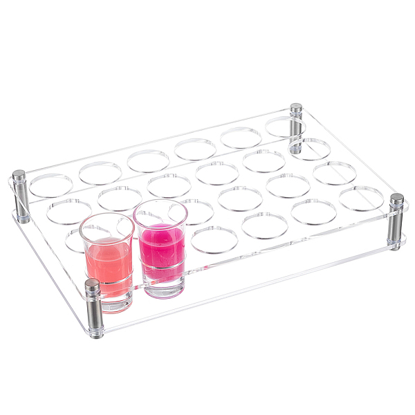 PandaHall 24-Hole Acrylic Mini Shot Glasses Organizer Holder, Spirits Octagonal Cups Wine Glass Storage Rack, for Bar Tasting Serving..., Clear
PandaHall 24-Hole Acrylic Mini Shot Glasses Organizer Holder, Spirits Octagonal Cups Wine Glass Storage Rack, for Bar Tasting Serving..., Clear