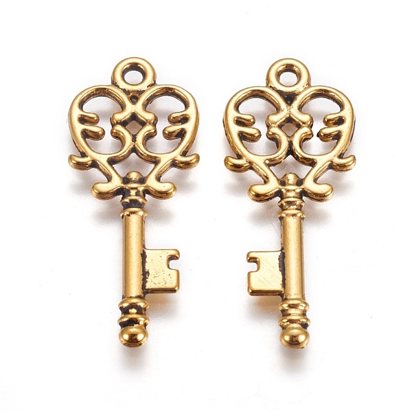 PandaHall Tibetan Style Alloy Pendants, Skeleton Key Alloy Pendants, Lead Free and cadmium free, Antique Golden, 33x14x2mm, Hole: 2mm Alloy...
PandaHall Tibetan Style Alloy Pendants, Skeleton Key Alloy Pendants, Lead Free and cadmium free, Antique Golden, 33x14x2mm, Hole: 2mm Alloy...