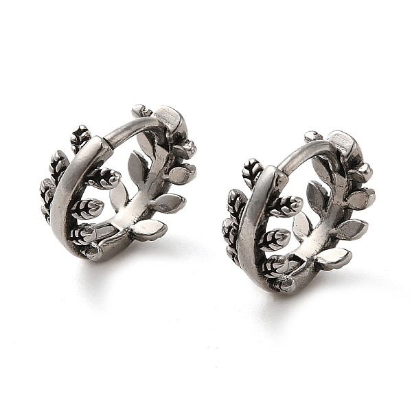 PandaHall 316 Surgical Stainless Steel Hoop Earrings, Leaf, Antique Silver, 11.5x6mm 316 Surgical Stainless Steel Leaf
PandaHall 316 Surgical Stainless Steel Hoop Earrings, Leaf, Antique Silver, 11.5x6mm 316 Surgical Stainless Steel Leaf