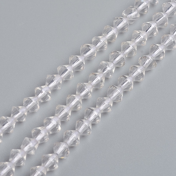 PandaHall Natural Quartz Crystal Beads Strands, Rock Crystal Beads, Bicone, 3.9~4x4mm, Hole: 0.8mm, about 99pcs/strand, 15.16 inch(38.5cm)...
PandaHall Natural Quartz Crystal Beads Strands, Rock Crystal Beads, Bicone, 3.9~4x4mm, Hole: 0.8mm, about 99pcs/strand, 15.16 inch(38.5cm)...