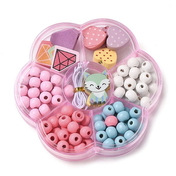 PandaHall Children's Day Theme Maple Wood Jewelry Set DIY Making Kits, Mixed Shapes, 17~23.5x17.5~23x5~6mm, Hole: 2mm Wood Mixed Shapes
PandaHall Children's Day Theme Maple Wood Jewelry Set DIY Making Kits, Mixed Shapes, 17~23.5x17.5~23x5~6mm, Hole: 2mm Wood Mixed Shapes