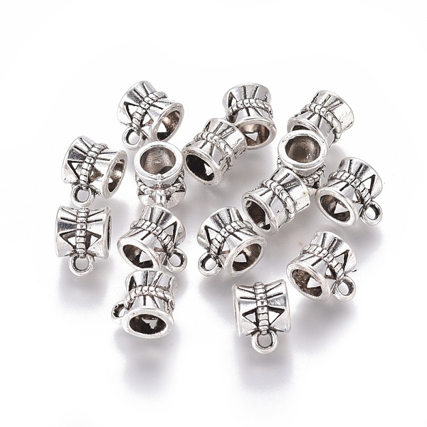 PandaHall Tibetan Style Alloy Tube Bails, Loop Bails, Bail Beads, Column, Lead Free & Cadmium Free & Nickel Free, Antique Silver, 9x7x7mm...
PandaHall Tibetan Style Alloy Tube Bails, Loop Bails, Bail Beads, Column, Lead Free & Cadmium Free & Nickel Free, Antique Silver, 9x7x7mm...