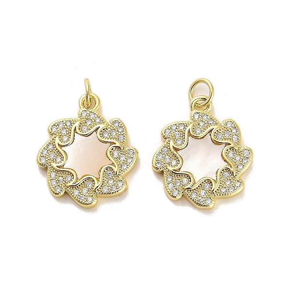 PandaHall Brass Micro Pave Clear Cubic Zirconia Pendants, with Shell, Jump Rings, Real 18K Gold Plated, Sun, 19.5x17x3mm, Hole: 3.5mm...
PandaHall Brass Micro Pave Clear Cubic Zirconia Pendants, with Shell, Jump Rings, Real 18K Gold Plated, Sun, 19.5x17x3mm, Hole: 3.5mm...