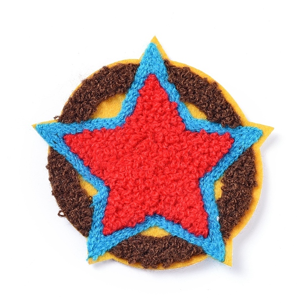 PandaHall Computerized Embroidery Cloth Sew On Patches, Costume Accessories, Appliques, Flat Round with Star, Colorful, 81x82x2mm Cloth Flat...
PandaHall Computerized Embroidery Cloth Sew On Patches, Costume Accessories, Appliques, Flat Round with Star, Colorful, 81x82x2mm Cloth Flat...