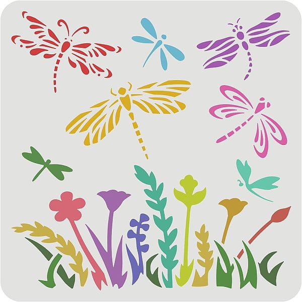 PandaHall FINGERINSPIRE Dragonfly Flower Stencil 30x30cm Flying Dragonfly Painting Stencil Plant Wildflower Drawing Stencil, Reusable Art..., White
PandaHall FINGERINSPIRE Dragonfly Flower Stencil 30x30cm Flying Dragonfly Painting Stencil Plant Wildflower Drawing Stencil, Reusable Art..., White