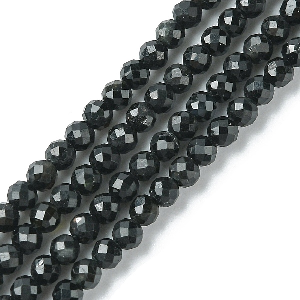 PandaHall Natural Black Tourmaline Beads Strands, Faceted, Round, 3mm, Hole: 0.8mm, about 138pcs/strand, 15.35 inch(39cm) Tourmaline Round
PandaHall Natural Black Tourmaline Beads Strands, Faceted, Round, 3mm, Hole: 0.8mm, about 138pcs/strand, 15.35 inch(39cm) Tourmaline Round