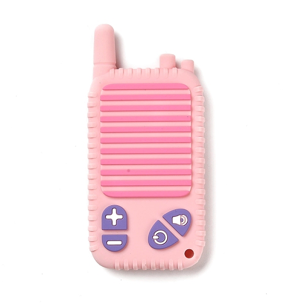PandaHall Interphone Shape Silicone Teether Boys Girls Baby Molar Teether Chew Toys, Teething Toy, Pink, 108.5x51.5x14mm, Hole: 4mm Silicone...
PandaHall Interphone Shape Silicone Teether Boys Girls Baby Molar Teether Chew Toys, Teething Toy, Pink, 108.5x51.5x14mm, Hole: 4mm Silicone...