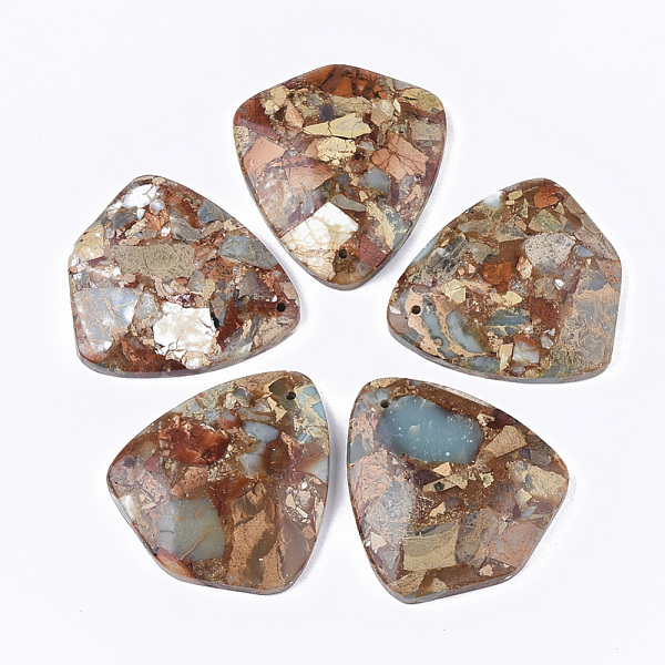 PandaHall Synthetic Aqua Terra Jasper Pendants, 45~45.5x40.5x6.5mm, Hole: 1.4mm Aqua Terra Jasper Others
PandaHall Synthetic Aqua Terra Jasper Pendants, 45~45.5x40.5x6.5mm, Hole: 1.4mm Aqua Terra Jasper Others