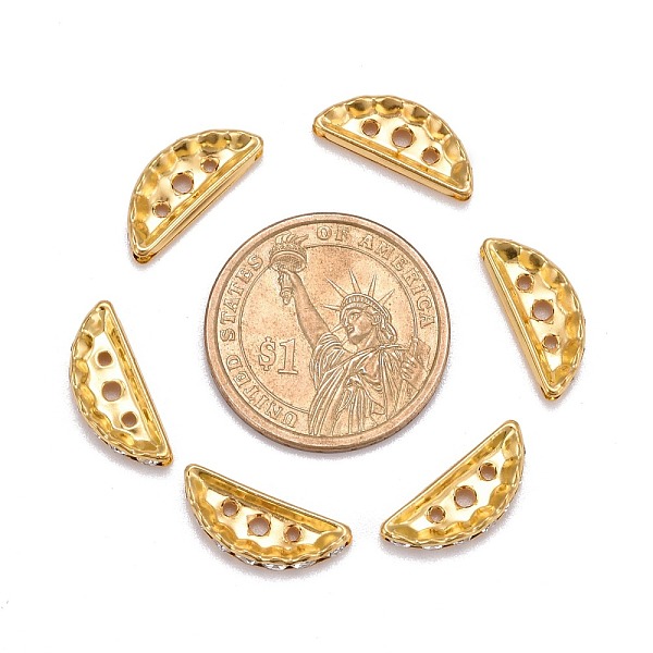 PandaHall Middle East Rhinestone, 7 pcs Clear Rhinestone Beads, Brass, Golden Color, Nickel Free, Size: about 7mm wide, 19mm long, 3mm thick..., Gold
PandaHall Middle East Rhinestone, 7 pcs Clear Rhinestone Beads, Brass, Golden Color, Nickel Free, Size: about 7mm wide, 19mm long, 3mm thick..., Gold