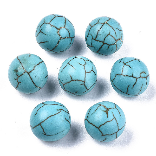 PandaHall Synthetic Turquoise Beads, No Hole/Undrilled, Round, Medium Turquoise, 12mm Synthetic Turquoise Round
PandaHall Synthetic Turquoise Beads, No Hole/Undrilled, Round, Medium Turquoise, 12mm Synthetic Turquoise Round