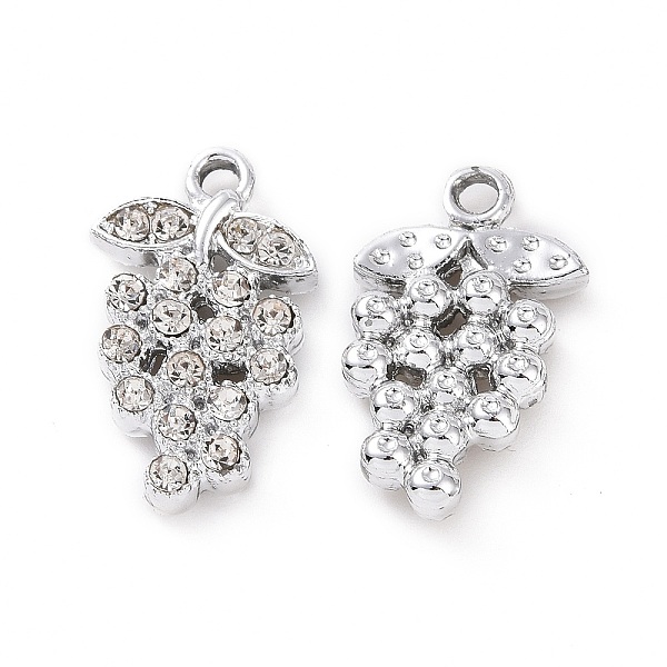 PandaHall Alloy Crystal Rhinestone Pendants, Grape Charms, Platinum, 19x11x3.5mm, Hole: 1.8mm Alloy+Rhinestone Fruit Clear
PandaHall Alloy Crystal Rhinestone Pendants, Grape Charms, Platinum, 19x11x3.5mm, Hole: 1.8mm Alloy+Rhinestone Fruit Clear