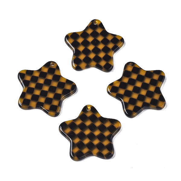 PandaHall Transparent Cellulose Acetate(Resin) Pendants, Star with Grid Pattern, Coconut Brown, 26x26.5x2.5mm, Hole: 1.4mm Cellulose Acetate...
PandaHall Transparent Cellulose Acetate(Resin) Pendants, Star with Grid Pattern, Coconut Brown, 26x26.5x2.5mm, Hole: 1.4mm Cellulose Acetate...