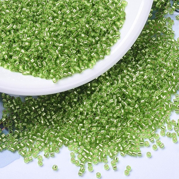 PandaHall MIYUKI Delica Beads Small, Cylinder, Japanese Seed Beads, 15/0, (DBS1206) Silverlined Lime, 1.1x1.3mm, Hole: 0.7mm, about..., Green
PandaHall MIYUKI Delica Beads Small, Cylinder, Japanese Seed Beads, 15/0, (DBS1206) Silverlined Lime, 1.1x1.3mm, Hole: 0.7mm, about..., Green