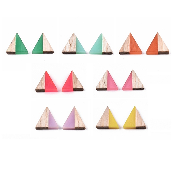 PandaHall Translucent Resin & Wood Cabochons, Triangle, Mixed Color, 15x14.5x3mm Resin+Wood Triangle Multicolor
PandaHall Translucent Resin & Wood Cabochons, Triangle, Mixed Color, 15x14.5x3mm Resin+Wood Triangle Multicolor