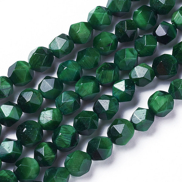 PandaHall Natural Tiger Eye Beads Strands, Dyed & Heated, Faceted Star Cut Beads, Sea Green, 7~8mm, Hole: 1mm, about 47~48pcs/strand, 15.2...
PandaHall Natural Tiger Eye Beads Strands, Dyed & Heated, Faceted Star Cut Beads, Sea Green, 7~8mm, Hole: 1mm, about 47~48pcs/strand, 15.2...