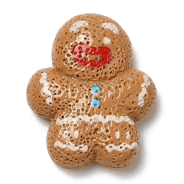 PandaHall Christmas Theme Opaque Resin Cabochons, Cartoon Christmas Cabochons, Gingerbread Man, 26x21x7.5mm Resin Gingerbread Man Brown
PandaHall Christmas Theme Opaque Resin Cabochons, Cartoon Christmas Cabochons, Gingerbread Man, 26x21x7.5mm Resin Gingerbread Man Brown