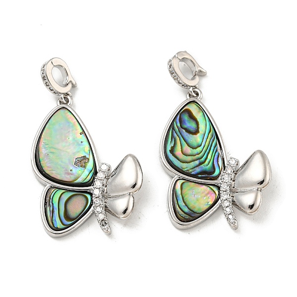 PandaHall Brass Micro Pave Clear Cubic Zirconia Pendants, with Paua Shell, Butterfly Charms, Real Platinum Plated, 27.5x19x4mm, Hole: 4x3mm...
PandaHall Brass Micro Pave Clear Cubic Zirconia Pendants, with Paua Shell, Butterfly Charms, Real Platinum Plated, 27.5x19x4mm, Hole: 4x3mm...