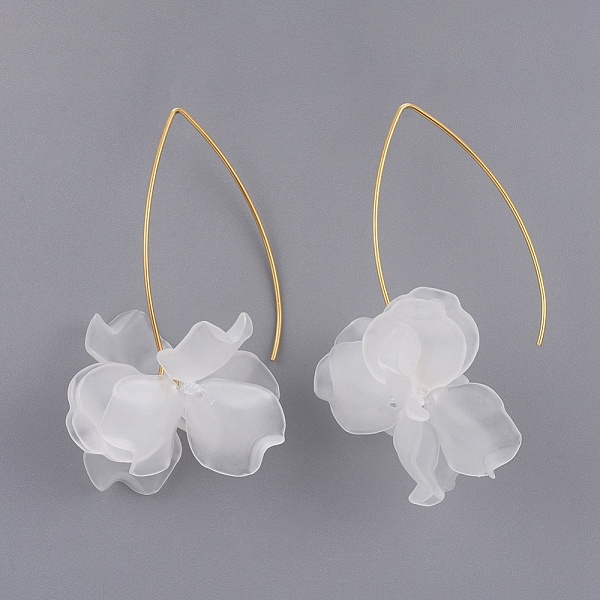 PandaHall Petal Transparent Acrylic Dangle Earrings, with 304 Stainless Steel Earring Hooks, Golden, Mixed Color, 58~61x30~32mm, Pin: 0.7mm..., Multicolor
PandaHall Petal Transparent Acrylic Dangle Earrings, with 304 Stainless Steel Earring Hooks, Golden, Mixed Color, 58~61x30~32mm, Pin: 0.7mm..., Multicolor