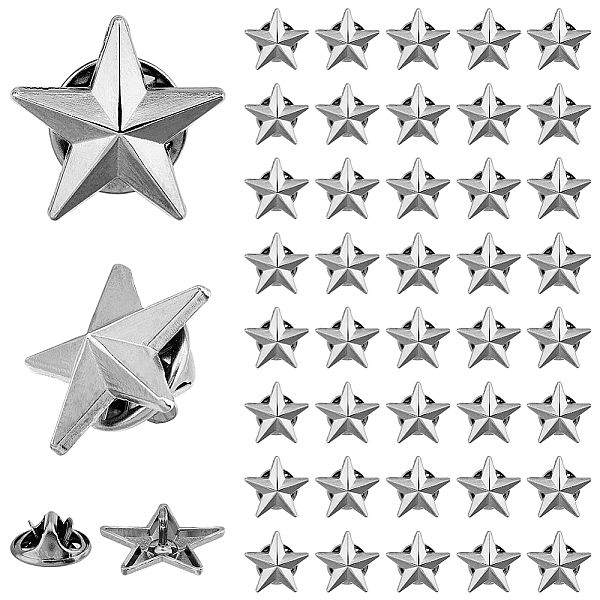 PandaHall SUPERFINDINGS 24Pcs Alloy Star Lapel Pin Brooches, Badges for Backpack Clothes, Gunmetal, 17x18x4mm Alloy
PandaHall SUPERFINDINGS 24Pcs Alloy Star Lapel Pin Brooches, Badges for Backpack Clothes, Gunmetal, 17x18x4mm Alloy