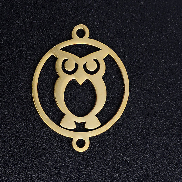 PandaHall 201 Stainless Steel Links connectors, Circle with Owl, For Halloween, Golden, 19.5x15x1mm, Hole: 1.4mm 201 Stainless Steel Owl
PandaHall 201 Stainless Steel Links connectors, Circle with Owl, For Halloween, Golden, 19.5x15x1mm, Hole: 1.4mm 201 Stainless Steel Owl