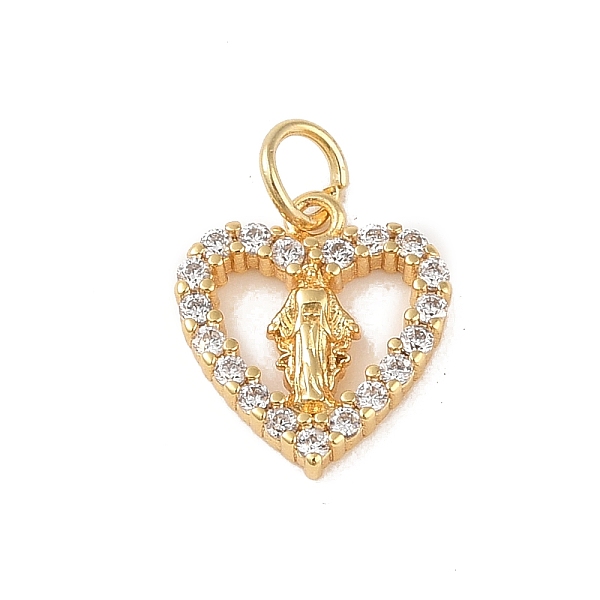 PandaHall Brass Micro Pave Clear Cubic Zirconia Charms, with Jump Ring, Real 18K Gold Plated, Heart, 13.5x12x2mm, Hole: 3mm Brass+Cubic...
PandaHall Brass Micro Pave Clear Cubic Zirconia Charms, with Jump Ring, Real 18K Gold Plated, Heart, 13.5x12x2mm, Hole: 3mm Brass+Cubic...