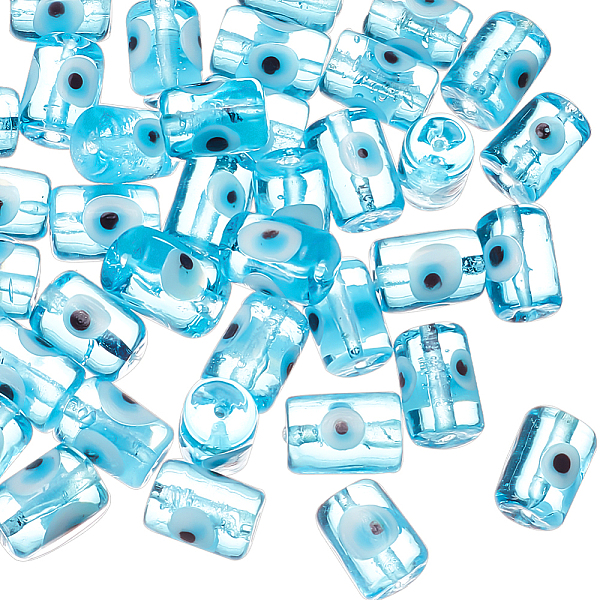 PandaHall DICOSMETIC Handmade Evil Eye Lampwork Beads, Column, Light Sky Blue, 14x10mm, Hole: 1.2mm, 40pcs/box Lampwork Column
PandaHall DICOSMETIC Handmade Evil Eye Lampwork Beads, Column, Light Sky Blue, 14x10mm, Hole: 1.2mm, 40pcs/box Lampwork Column