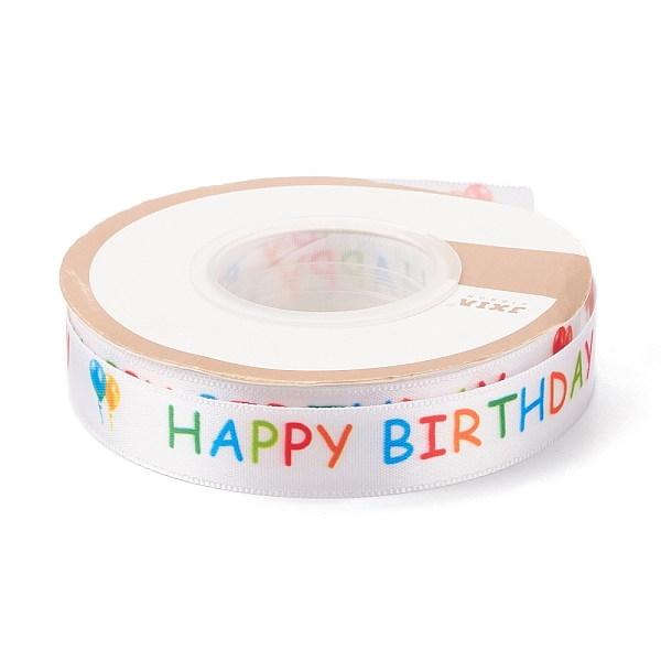 PandaHall Single Face Polyester Printed Satin Ribbon, for Birthday Gift Packaging, Birthday Themed Pattern, Word Happy Birthday, Word, 5/8...
PandaHall Single Face Polyester Printed Satin Ribbon, for Birthday Gift Packaging, Birthday Themed Pattern, Word Happy Birthday, Word, 5/8...