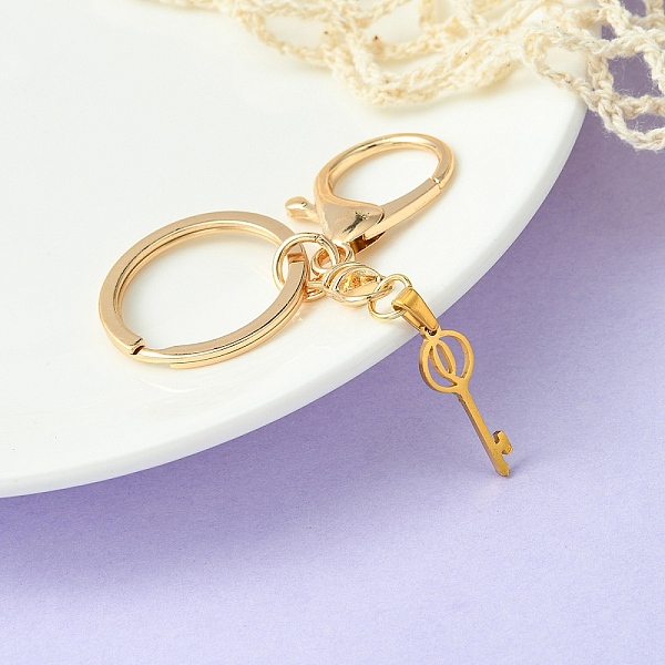 PandaHall 304 Stainless Steel Initial Letter Key Charm Keychains, with Alloy Clasp, Golden, Letter Q, 8.8cm Stainless Steel Letter Q
PandaHall 304 Stainless Steel Initial Letter Key Charm Keychains, with Alloy Clasp, Golden, Letter Q, 8.8cm Stainless Steel Letter Q