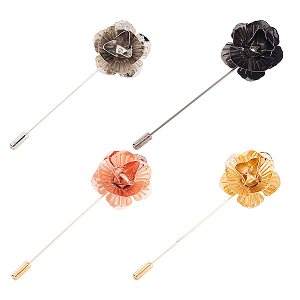 PandaHall FINGERINSPIRE 4PCS Metal Rose Lapel Flower Pin (4 Colors, 3.4 inch long) Floral Brooch Pins for Men Women, Suit Decorative Lapel...
PandaHall FINGERINSPIRE 4PCS Metal Rose Lapel Flower Pin (4 Colors, 3.4 inch long) Floral Brooch Pins for Men Women, Suit Decorative Lapel...
