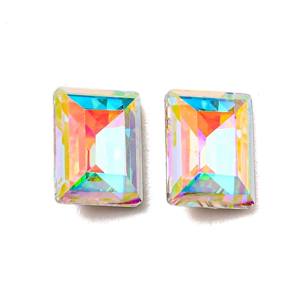 PandaHall Glass Rhinestone Cabochons, Point Back & Back Plated, Faceted, Rectangle, Crystal AB, 8x6x3mm Glass Rhinestone Rectangle Clear
PandaHall Glass Rhinestone Cabochons, Point Back & Back Plated, Faceted, Rectangle, Crystal AB, 8x6x3mm Glass Rhinestone Rectangle Clear
