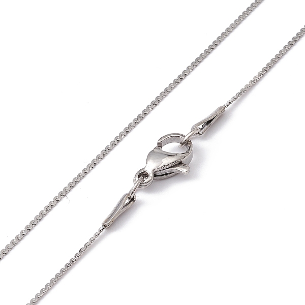 PandaHall 304 Stainless Steel Serpentine Chain Necklace for Men Women, Stainless Steel Color, 17.72 inch(45cm) 304 Stainless Steel
PandaHall 304 Stainless Steel Serpentine Chain Necklace for Men Women, Stainless Steel Color, 17.72 inch(45cm) 304 Stainless Steel