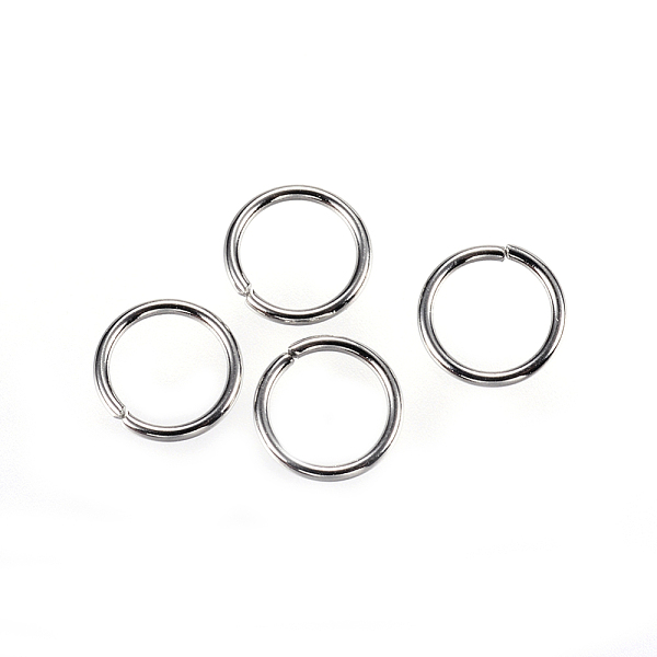 PandaHall 304 Stainless Steel Open Jump Rings, Stainless Steel Color, 8x0.9mm, about 6.2mm inner diameter 304 Stainless Steel
PandaHall 304 Stainless Steel Open Jump Rings, Stainless Steel Color, 8x0.9mm, about 6.2mm inner diameter 304 Stainless Steel