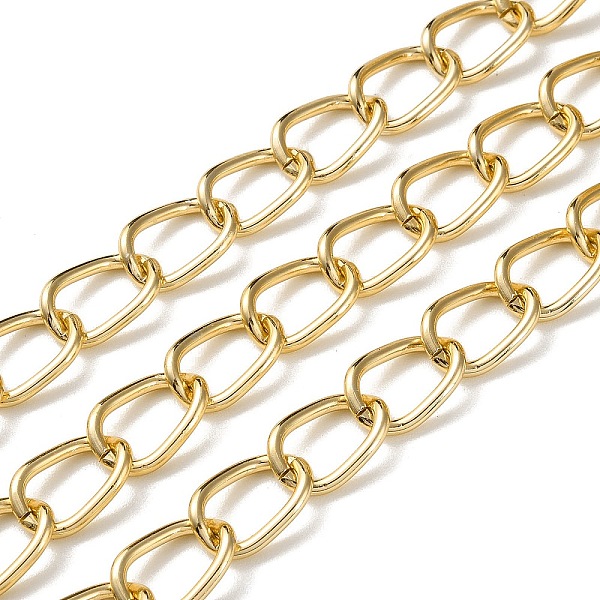 PandaHall Oxidation Aluminum Curb Chains, Unwelded, with Spool, Golden, 16x10.5x2mm, about 98.43 Feet(30m)/Roll Aluminum
PandaHall Oxidation Aluminum Curb Chains, Unwelded, with Spool, Golden, 16x10.5x2mm, about 98.43 Feet(30m)/Roll Aluminum