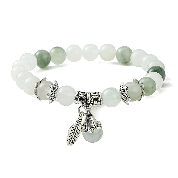 PandaHall Natural Quartz Bead Stretch Bracelets, Alloy Leaf Charm Bracelet for Women, Inner Diameter: 2-1/4 inch(5.6cm) Other Quartz Leaf
PandaHall Natural Quartz Bead Stretch Bracelets, Alloy Leaf Charm Bracelet for Women, Inner Diameter: 2-1/4 inch(5.6cm) Other Quartz Leaf