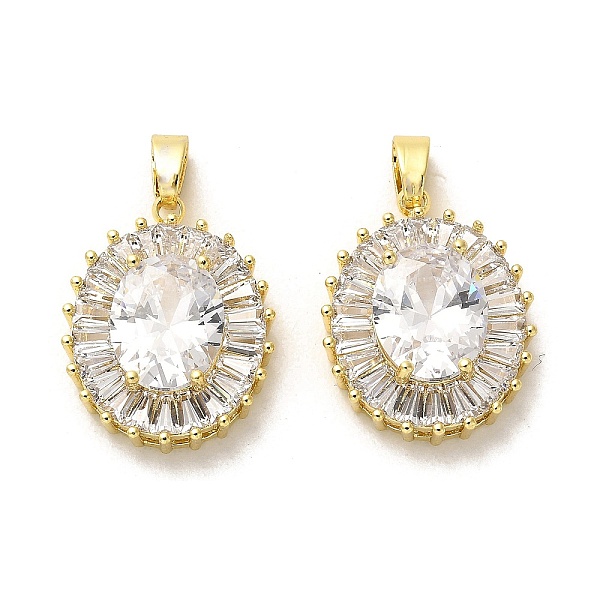 PandaHall Brass Micro Pave Cubic Zirconia Pendants, with Glass, Long-Lasting Plated, Oval, Golden, 19.5x15x6mm, Hole: 4x3mm Brass+Cubic..., Clear
PandaHall Brass Micro Pave Cubic Zirconia Pendants, with Glass, Long-Lasting Plated, Oval, Golden, 19.5x15x6mm, Hole: 4x3mm Brass+Cubic..., Clear