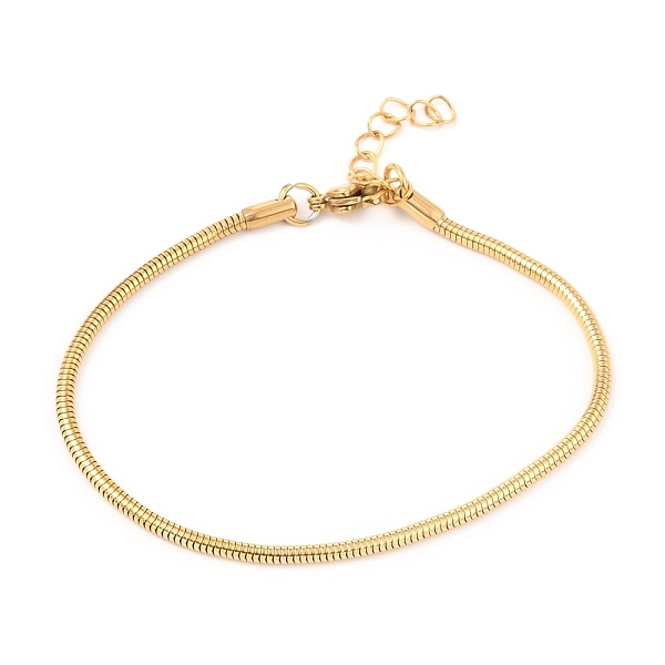 PandaHall Unisex 304 Stainless Steel Round Snake Chain Bracelets, with Lobster Claw Clasps, Golden, 3mm, 7-5/8 inch(19.5cm) 304 Stainless...
PandaHall Unisex 304 Stainless Steel Round Snake Chain Bracelets, with Lobster Claw Clasps, Golden, 3mm, 7-5/8 inch(19.5cm) 304 Stainless...