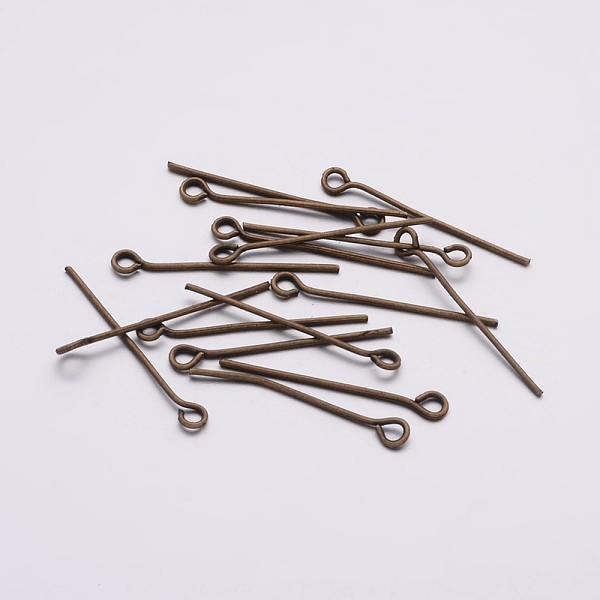 PandaHall Iron Eye Pin, Cadmium Free & Nickel Free & Lead Free, Antique Bronze, 24x0.7mm, Hole: 2mm, about 11600pcs/1000g Iron
PandaHall Iron Eye Pin, Cadmium Free & Nickel Free & Lead Free, Antique Bronze, 24x0.7mm, Hole: 2mm, about 11600pcs/1000g Iron