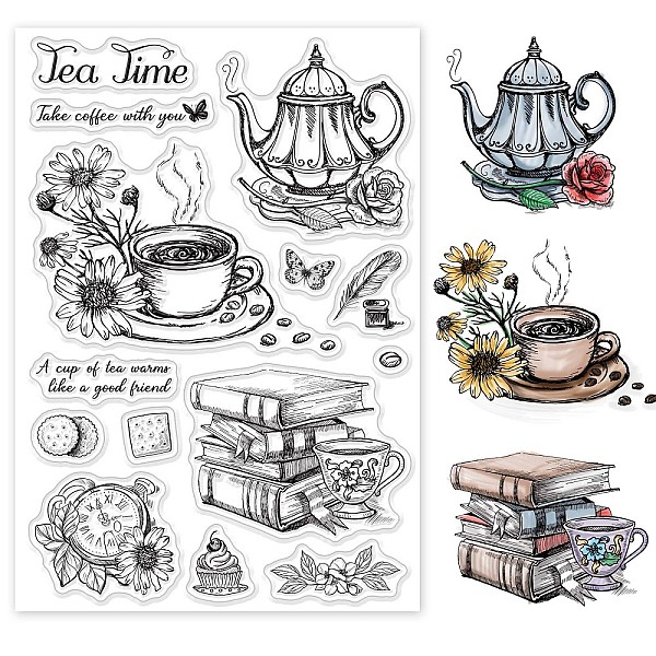 PandaHall GLOBLELAND Vintage Afternoon Tea Clear Stamps Cookie Daisy Rose Books Silicone Clear Stamp Seals for Cards Making DIY Scrapbooking...
PandaHall GLOBLELAND Vintage Afternoon Tea Clear Stamps Cookie Daisy Rose Books Silicone Clear Stamp Seals for Cards Making DIY Scrapbooking...