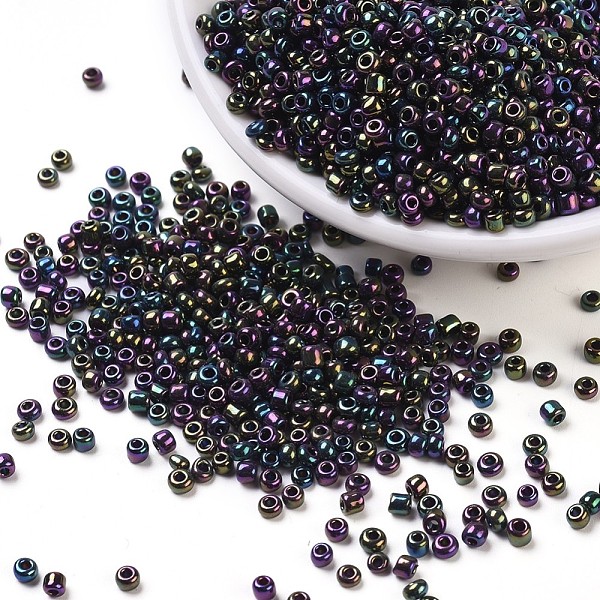 PandaHall (Repacking Service Available) 8/0 Glass Seed Beads, Iris Round, Colorful, 3mm, Hole: 1mm, about 12g/bag Glass
PandaHall (Repacking Service Available) 8/0 Glass Seed Beads, Iris Round, Colorful, 3mm, Hole: 1mm, about 12g/bag Glass