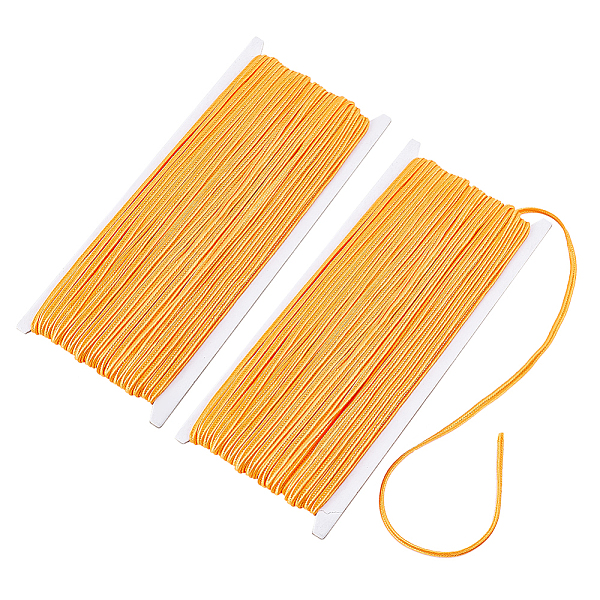 PandaHall Polyester Cord, Soutache Braided Cord, for Clothing Accessories, Dark Orange, 3x1mm, about 32.81 Yards(30m)/Card Polyester
PandaHall Polyester Cord, Soutache Braided Cord, for Clothing Accessories, Dark Orange, 3x1mm, about 32.81 Yards(30m)/Card Polyester