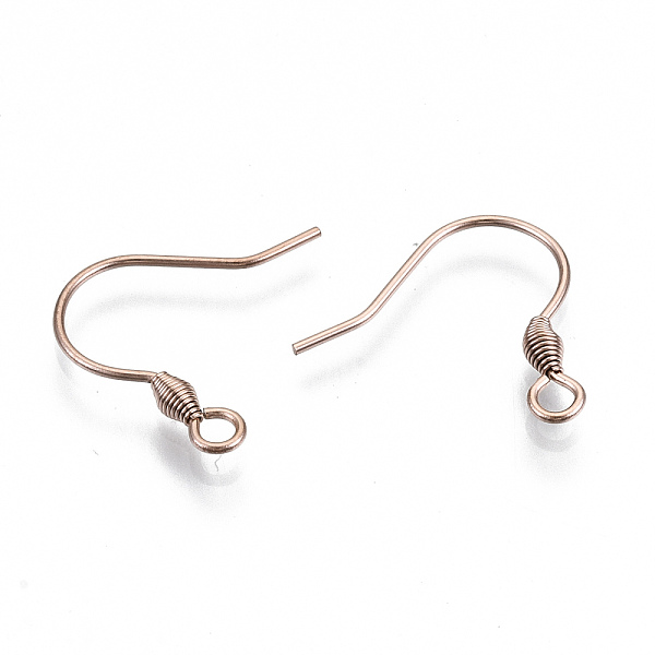 PandaHall 304 Stainless Steel Earring Hooks, Ear Wire, with Horizontal Loop, Cadmium Free & Nickel Free & Lead Free, Rose Gold, 15~17x17mm...
PandaHall 304 Stainless Steel Earring Hooks, Ear Wire, with Horizontal Loop, Cadmium Free & Nickel Free & Lead Free, Rose Gold, 15~17x17mm...