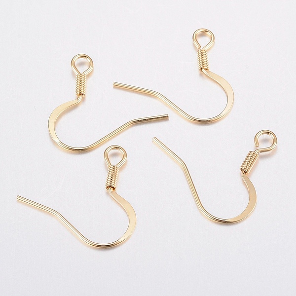 PandaHall 304 Stainless Steel French Earring Hooks, Flat Earring Hooks, Ear Wire, with Horizontal Loop, Real 18K Gold Plated, 17~18x16x1.5mm...
PandaHall 304 Stainless Steel French Earring Hooks, Flat Earring Hooks, Ear Wire, with Horizontal Loop, Real 18K Gold Plated, 17~18x16x1.5mm...