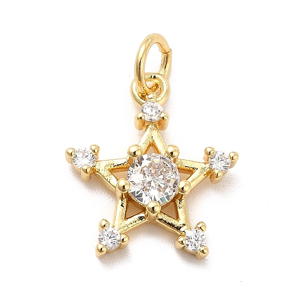 PandaHall Rack Plating Brass Cubic Zirconia Pendants, Star Charms, Long-Lasting Plated, with Jump Rings, Cadmium Free & Lead Free, Real 18K..., Clear
PandaHall Rack Plating Brass Cubic Zirconia Pendants, Star Charms, Long-Lasting Plated, with Jump Rings, Cadmium Free & Lead Free, Real 18K..., Clear