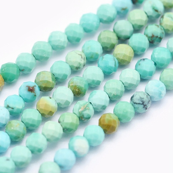 PandaHall Natural Turquoise Beads Strands, Round, Faceted, 2mm, Hole: 0.5mm, about 174pcs/strand, 15.5 inch(39.5cm) Natural Turquoise Round..., Green
PandaHall Natural Turquoise Beads Strands, Round, Faceted, 2mm, Hole: 0.5mm, about 174pcs/strand, 15.5 inch(39.5cm) Natural Turquoise Round..., Green