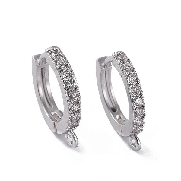 PandaHall Brass Huggie Hoop Earring Findings, with Cubic Zirconia, Lead Free & Cadmium Free & Nickel Free, Long-Lasting Plated, Platinum..., Clear
PandaHall Brass Huggie Hoop Earring Findings, with Cubic Zirconia, Lead Free & Cadmium Free & Nickel Free, Long-Lasting Plated, Platinum..., Clear