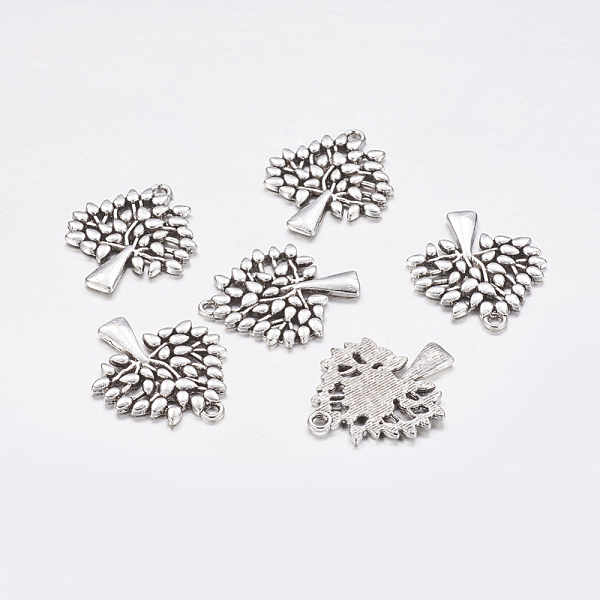 PandaHall Tibetan Style Alloy Pendants, Cadmium Free & Nickel Free & Lead Free, Tree, Antique Silver, 28x24x1.8mm, Hole: 2mm Alloy Tree
PandaHall Tibetan Style Alloy Pendants, Cadmium Free & Nickel Free & Lead Free, Tree, Antique Silver, 28x24x1.8mm, Hole: 2mm Alloy Tree