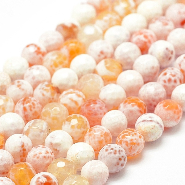 PandaHall Natural Fire Crackle Agate Bead Strands, Dyed, Faceted, Round, BurlyWood, 8mm, Hole: 1mm, about 47pcs/strand, 14 inch Fire Crackle..., Orange
PandaHall Natural Fire Crackle Agate Bead Strands, Dyed, Faceted, Round, BurlyWood, 8mm, Hole: 1mm, about 47pcs/strand, 14 inch Fire Crackle..., Orange