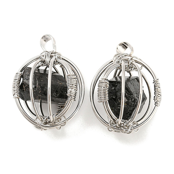 PandaHall Natural Black Tourmaline Pendants, Ball Charms with Rack Plating Platinum Plated Brass Findings, Lead Free & Cadmium Free...
PandaHall Natural Black Tourmaline Pendants, Ball Charms with Rack Plating Platinum Plated Brass Findings, Lead Free & Cadmium Free...